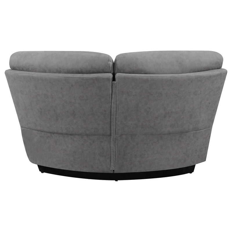 Higgins Upholstered Wedge Grey - Ace Furniture and Decor