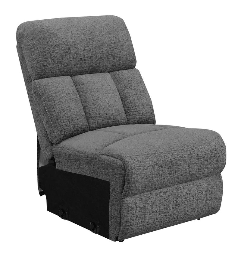 Bahrain Upholstered Armless Chair Charcoal - Ace Furniture and Decor