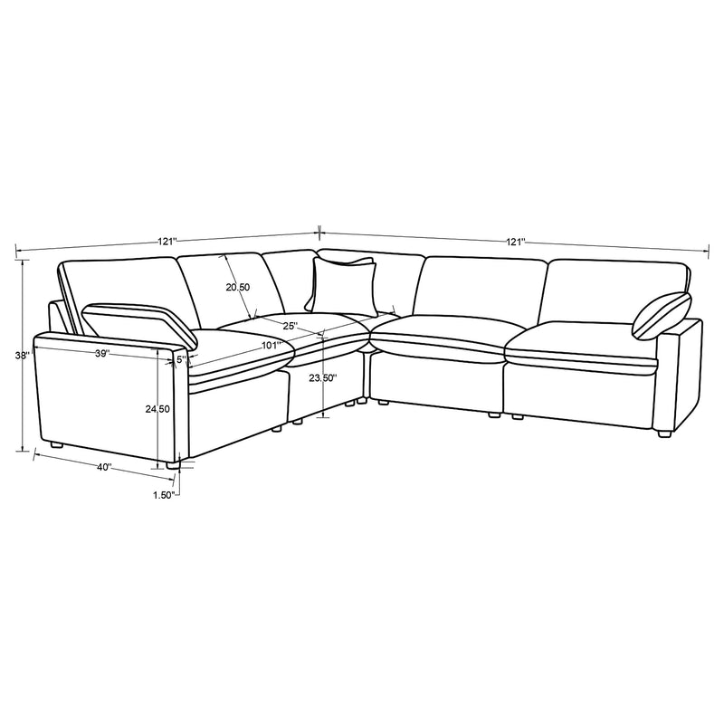 Collins Reclining Sectionals Upholstered - Ace Furniture and Decor