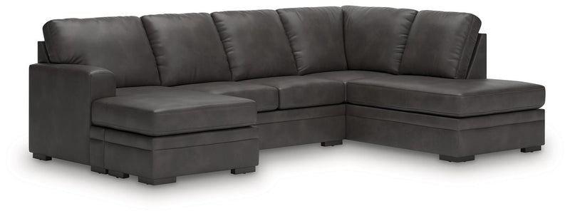 Lofton-Pike Sectional with Chaise - Ace Furniture and Decor