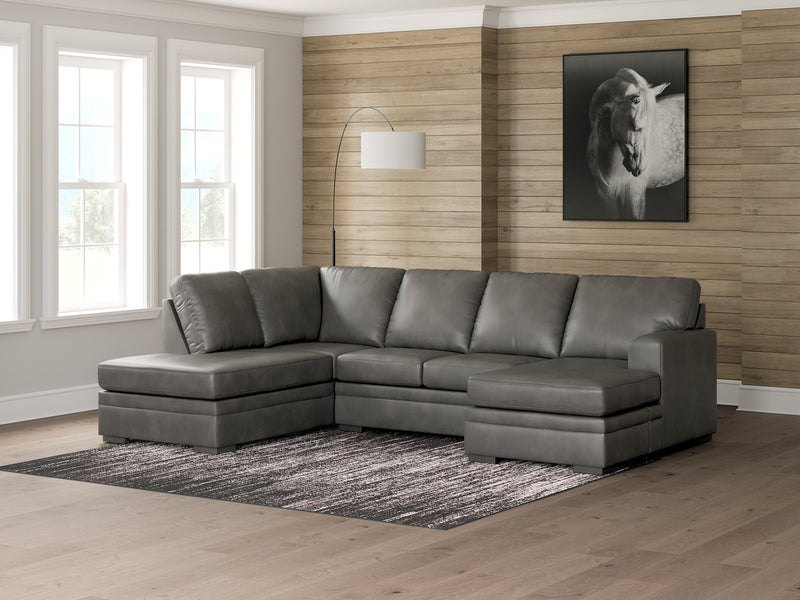 Lofton-Pike Sectional with Chaise - Ace Furniture and Decor
