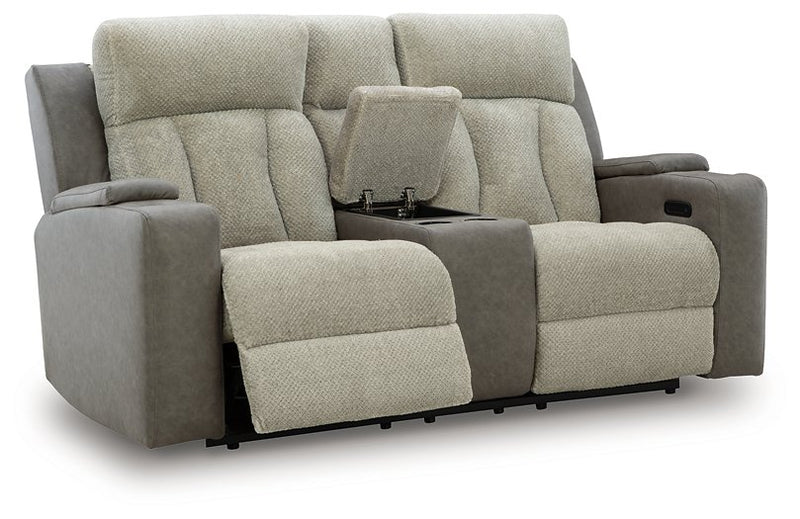WhipLash Power Reclining Loveseat with Console - Ace Furniture and Decor