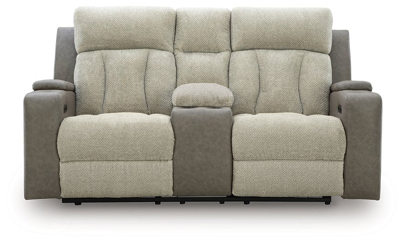 WhipLash Power Reclining Loveseat with Console - Ace Furniture and Decor