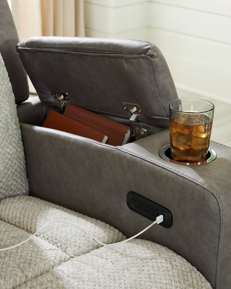 WhipLash Power Reclining Loveseat with Console - Ace Furniture and Decor