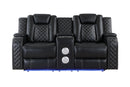 Radiant Pw D. Recln Loveseat W/ Console