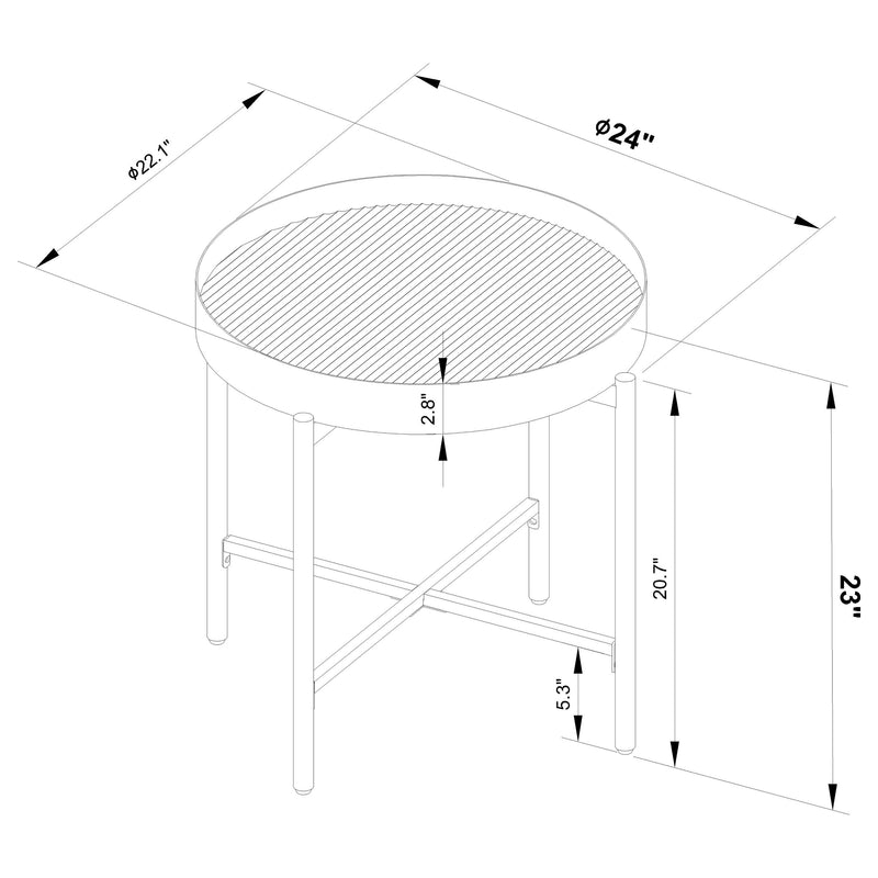 Ozella End Side Tables - Ace Furniture and Decor