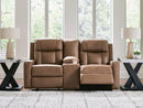 Mackmenville Reclining Loveseat with Console - Ace Furniture and Decor