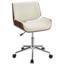 Addington Adjustable Height Office Chair Ecru and Chrome - Ace Furniture and Decor