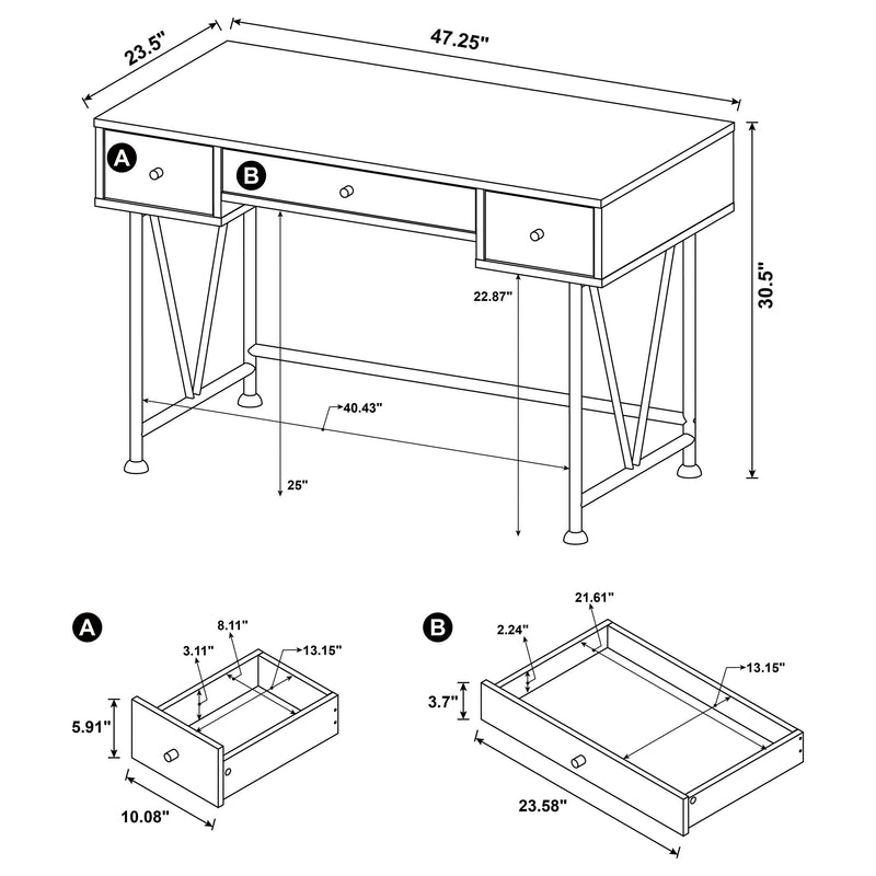 Analiese Desk Sets - Ace Furniture and Decor