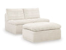 Fannin Armless Chair with Ottoman - Ace Furniture and Decor