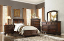 Cumberland Full Sleigh Platform Bed with Footboard Storage in Brown Cherry 2159F-1*