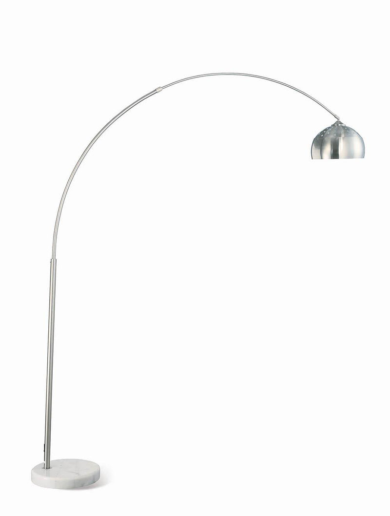Krester Arched Floor Lamp Brushed Steel and Chrome image