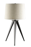 Sabat Tripod Base Table Lamp Black and Light Grey - Ace Furniture and Decor