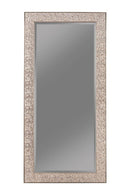 Rollins Rectangular Floor Mirror Silver Sparkle - Ace Furniture and Decor