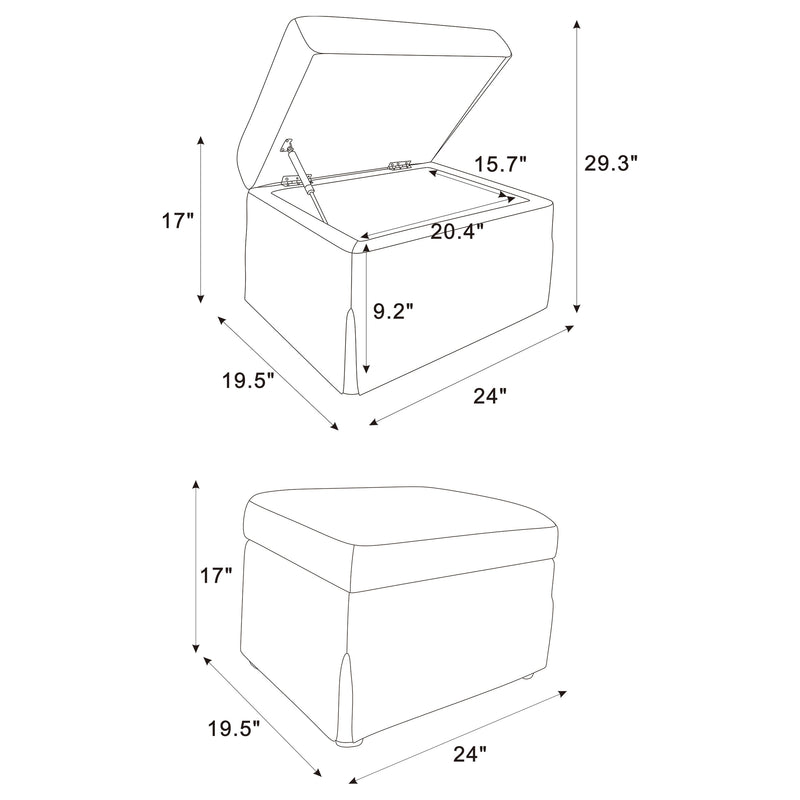 Winter Ottomans - Ace Furniture and Decor