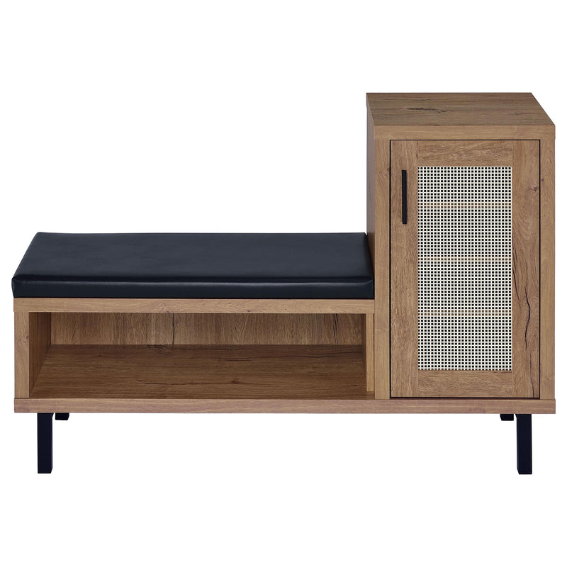 Teller 1-door Entryway Shoe Storage Cabinet Natural Oak - Ace Furniture and Decor