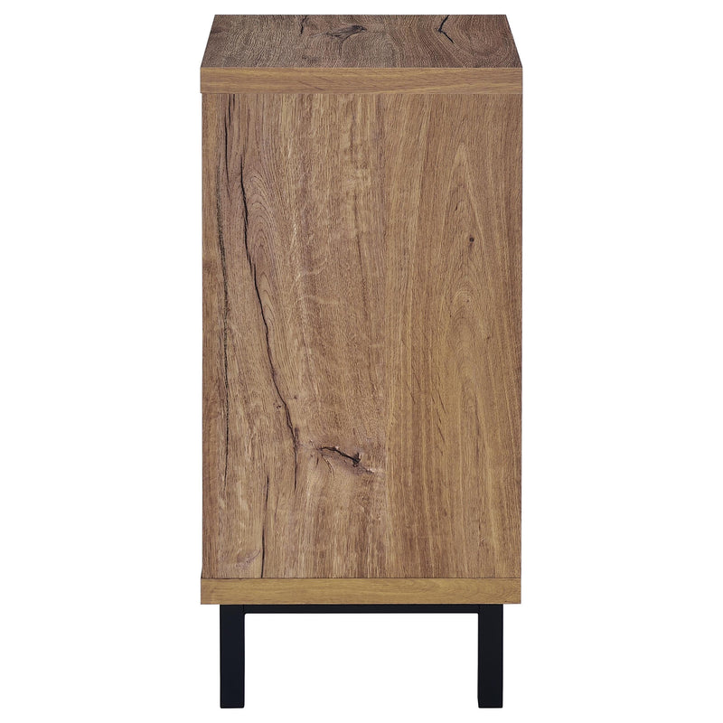 Teller 1-door Entryway Shoe Storage Cabinet Natural Oak - Ace Furniture and Decor