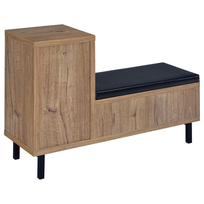 Teller 1-door Entryway Shoe Storage Cabinet Natural Oak - Ace Furniture and Decor