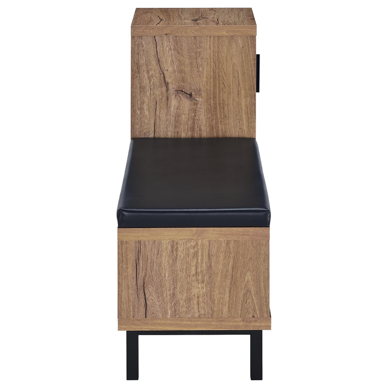 Teller 1-door Entryway Shoe Storage Cabinet Natural Oak - Ace Furniture and Decor