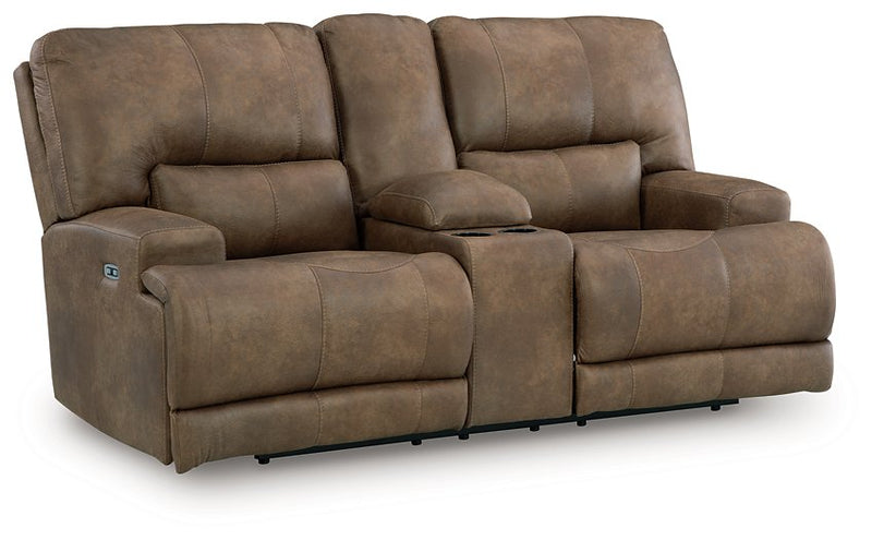 Beckley Place Power Reclining Loveseat with Console - Ace Furniture and Decor