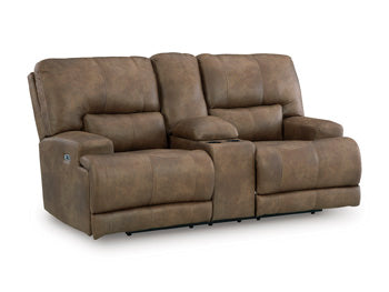 Beckley Place Power Reclining Loveseat with Console - Ace Furniture and Decor