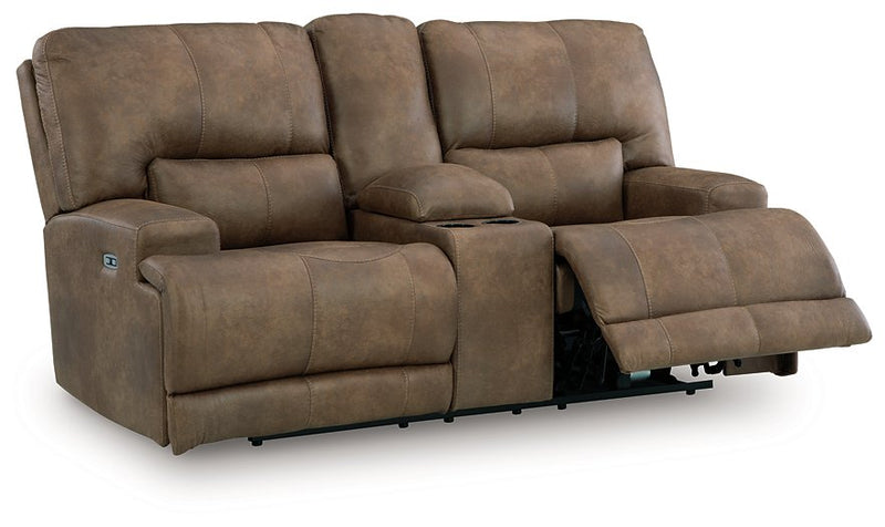Beckley Place Power Reclining Loveseat with Console - Ace Furniture and Decor