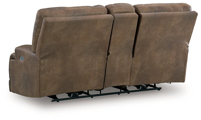 Beckley Place Power Reclining Loveseat with Console - Ace Furniture and Decor