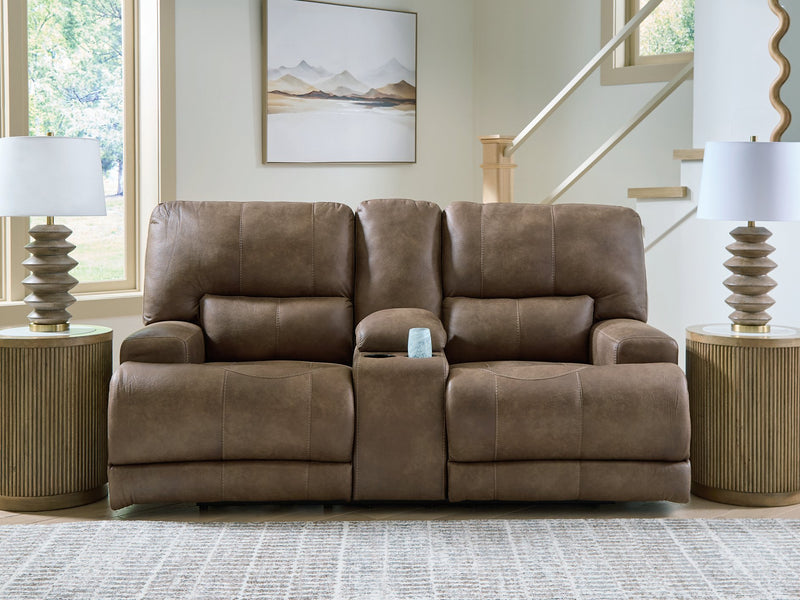 Beckley Place Power Reclining Loveseat with Console - Ace Furniture and Decor