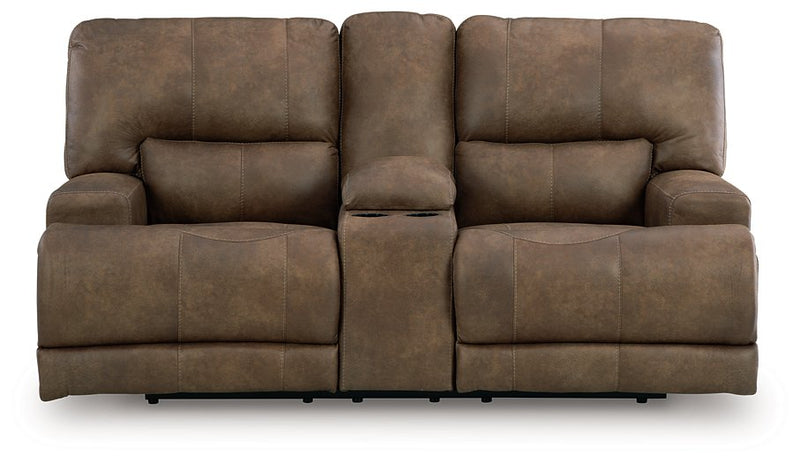 Beckley Place Power Reclining Loveseat with Console - Ace Furniture and Decor