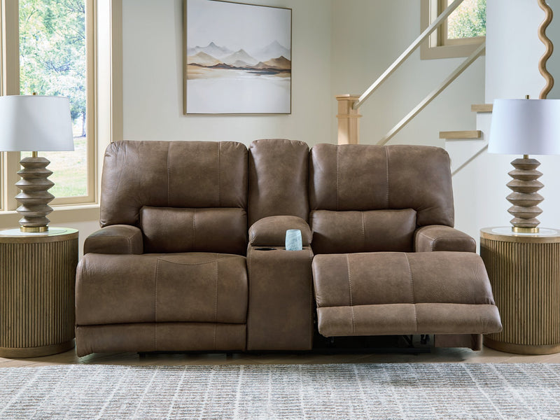 Beckley Place Power Reclining Loveseat with Console - Ace Furniture and Decor