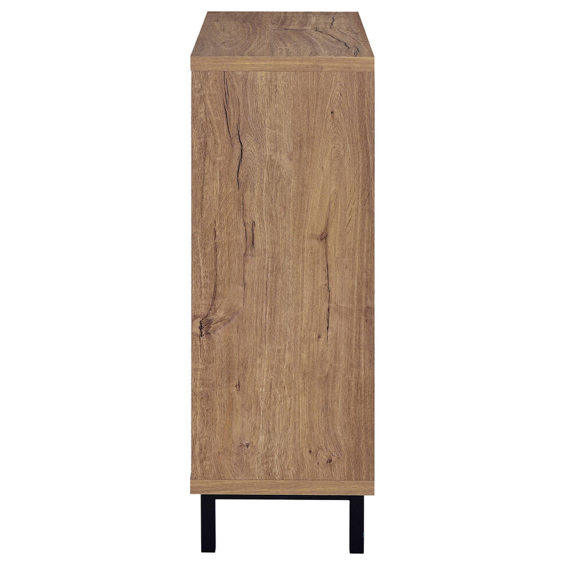 Teller 2-door Shoe Storage Cabinet Natural Oak - Ace Furniture and Decor