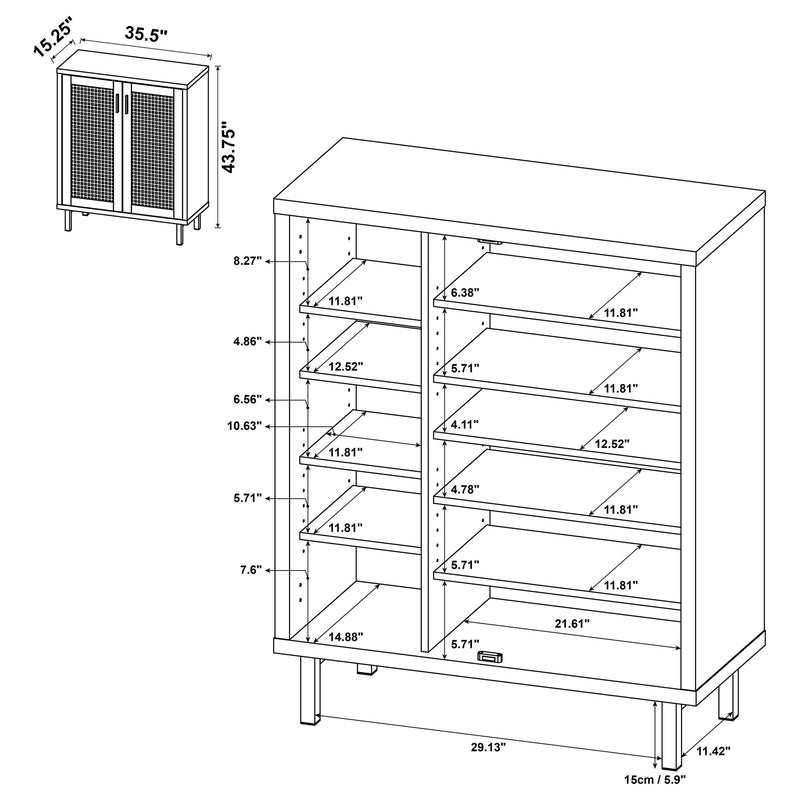 Teller Shoe Cabinets - Ace Furniture and Decor