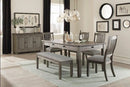 Granby Dining Table in Coffee and Antique Gray 5627GY-72