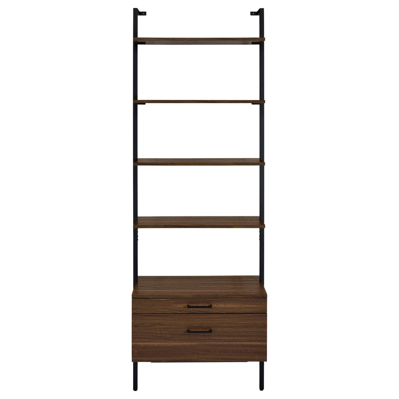 Owens 96-inch 4-shelf Storage Wall Bookshelf Walnut - Ace Furniture and Decor