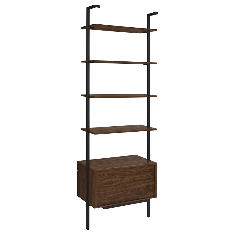 Owens 96-inch 4-shelf Storage Wall Bookshelf Walnut - Ace Furniture and Decor
