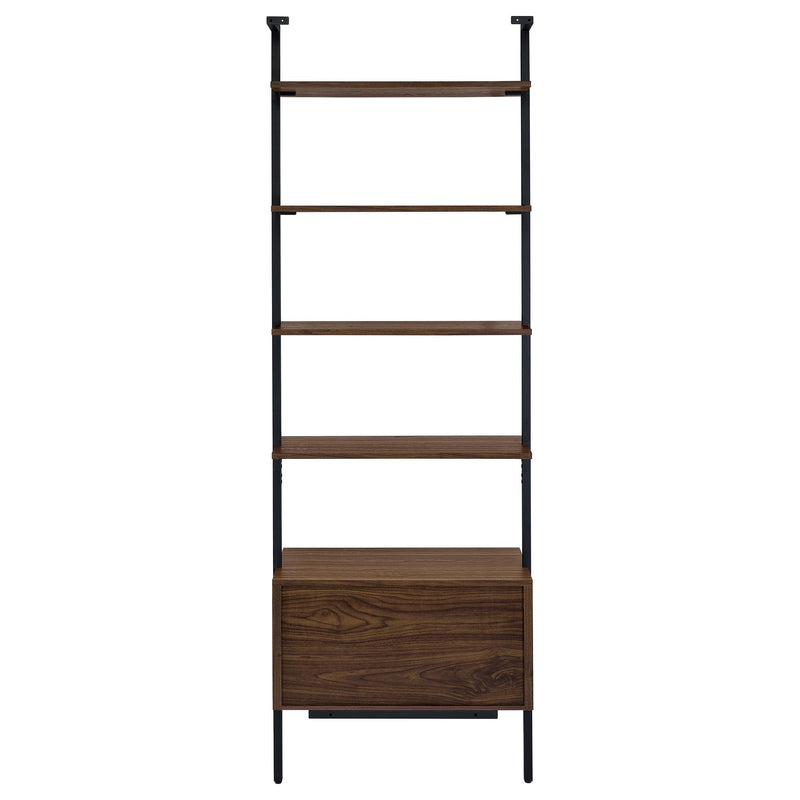 Owens 96-inch 4-shelf Storage Wall Bookshelf Walnut - Ace Furniture and Decor