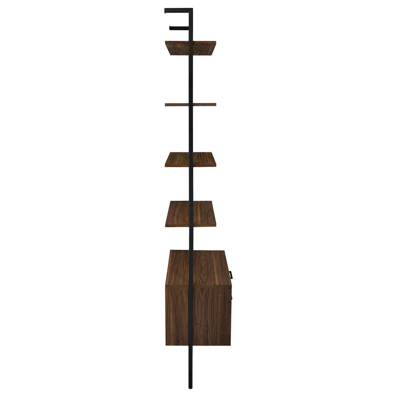 Owens 96-inch 4-shelf Storage Wall Bookshelf Walnut - Ace Furniture and Decor