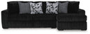 Midnight-Madness Sectional Sofa with Chaise - Ace Furniture and Decor