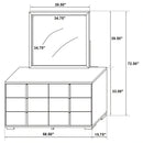 Marceline Dresser with Mirror