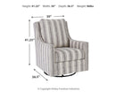 Kambria Swivel Glider Accent Chair - Ace Furniture and Decor