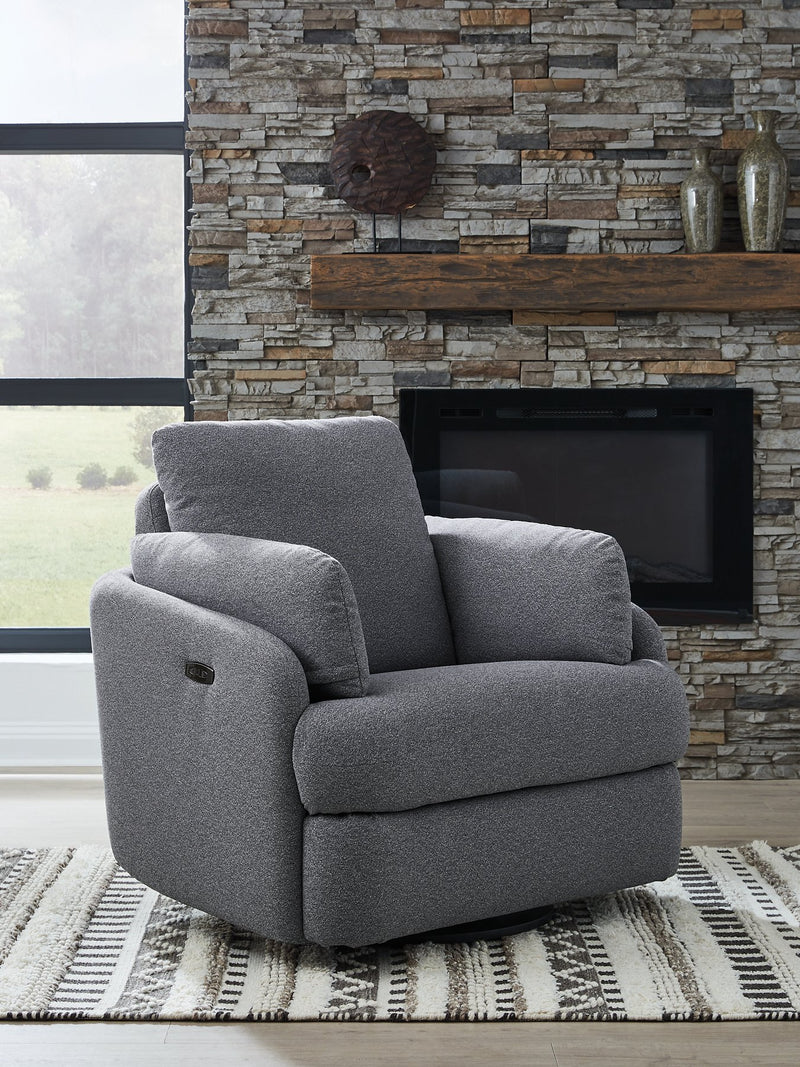 Alainmont Next-Gen Nuvella Swivel Power Recliner - Ace Furniture and Decor