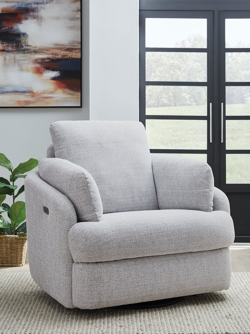 Alainmont Next-Gen Nuvella Swivel Power Recliner - Ace Furniture and Decor