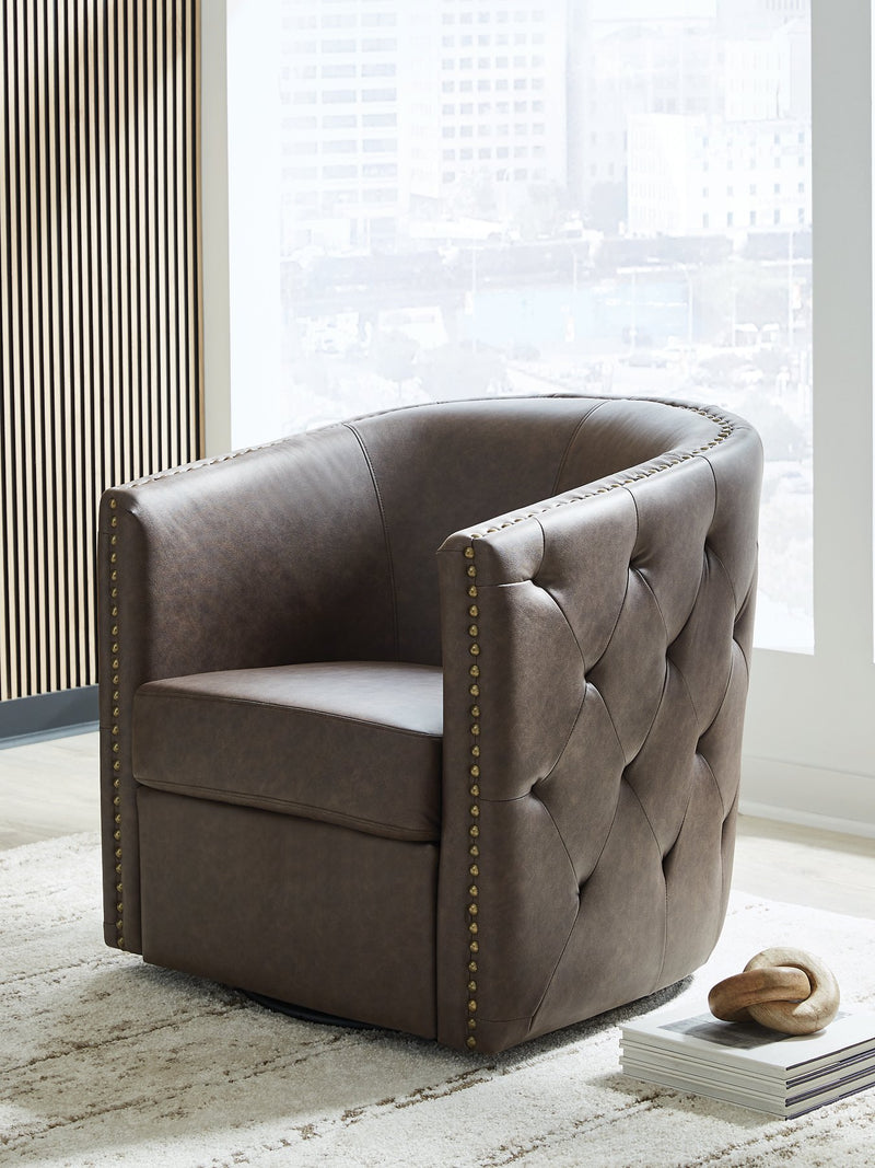 Brentlow Swivel Accent Chair - Ace Furniture and Decor