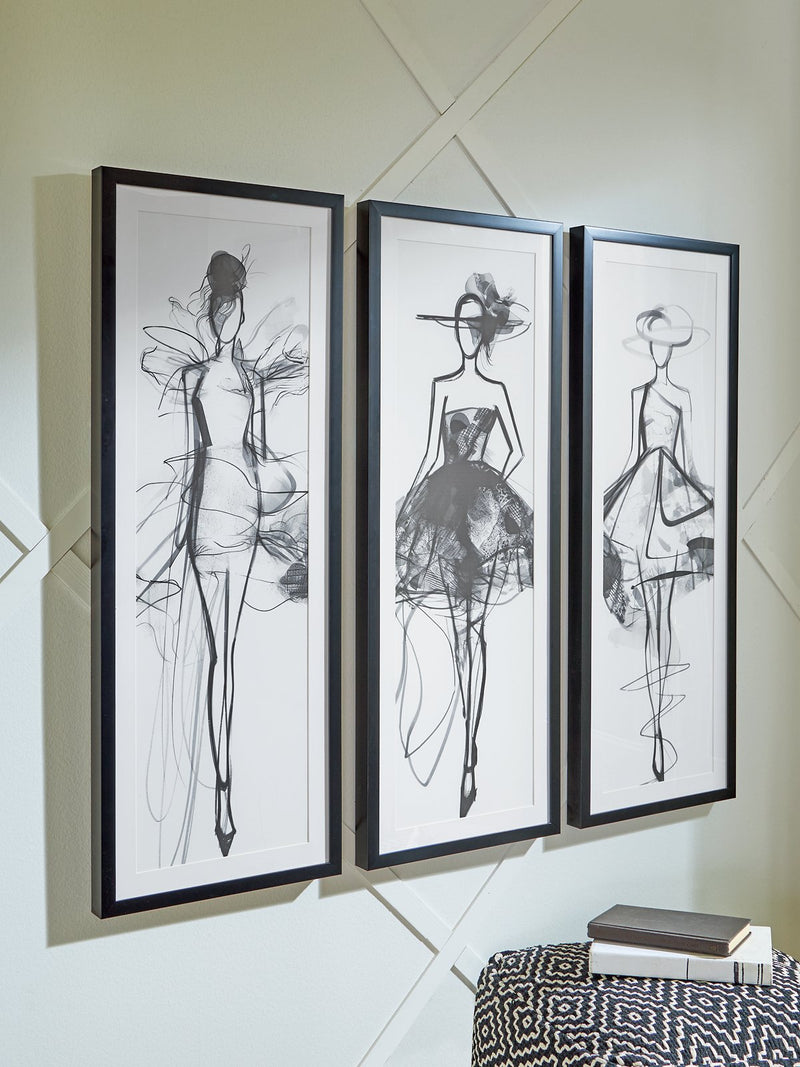 Mckerrick Wall Art Set (Set of 3) - Ace Furniture and Decor