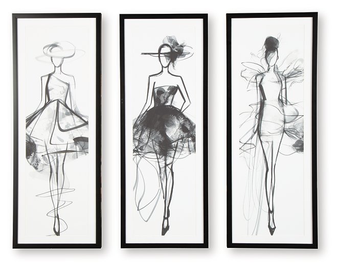 Mckerrick Wall Art Set (Set of 3) - Ace Furniture and Decor