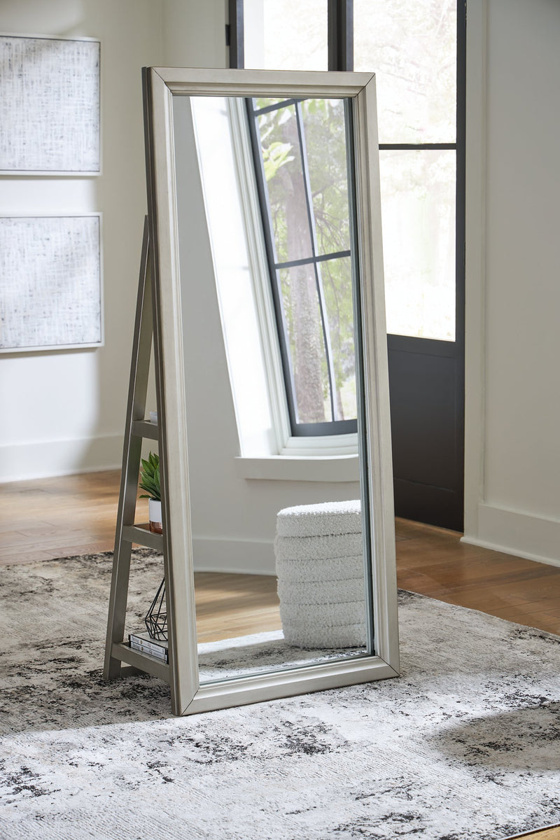 Evesen Floor Standing Mirror/Storage - Ace Furniture and Decor