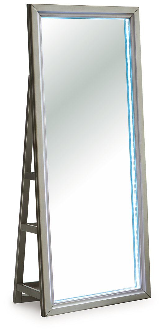 Evesen Floor Standing Mirror/Storage - Ace Furniture and Decor