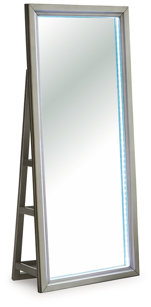 Evesen Floor Standing Mirror/Storage - Ace Furniture and Decor