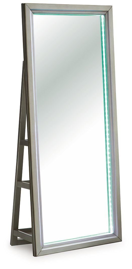 Evesen Floor Standing Mirror/Storage - Ace Furniture and Decor