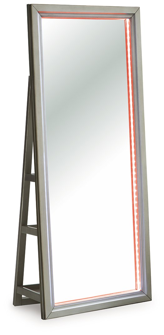 Evesen Floor Standing Mirror/Storage - Ace Furniture and Decor